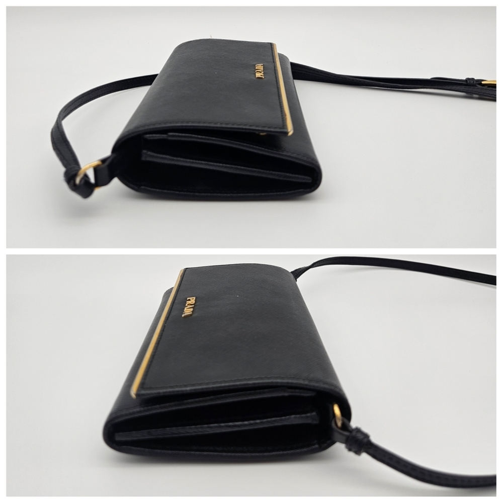 Authentic Prada Saffiano Leather Shoulder Bag #4296M - Picture 6 of 10